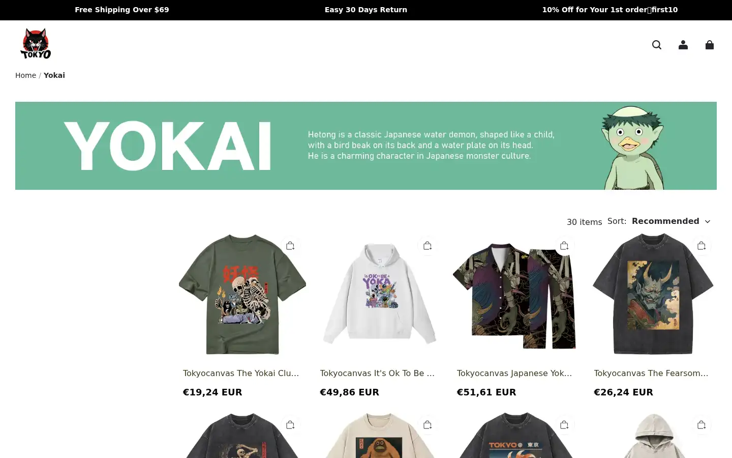 Screenshot of tokyocanvas.com