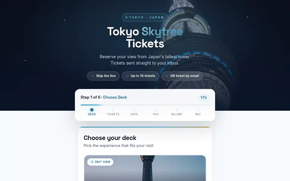 Screenshot of tokyoviewdeck.com