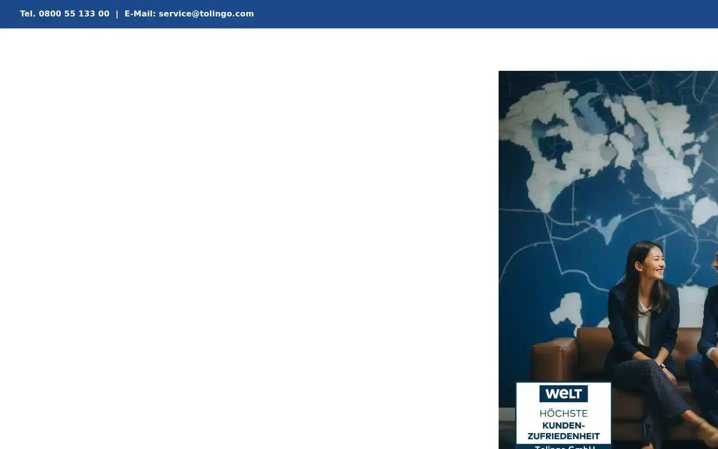 Screenshot of tolingo.com
