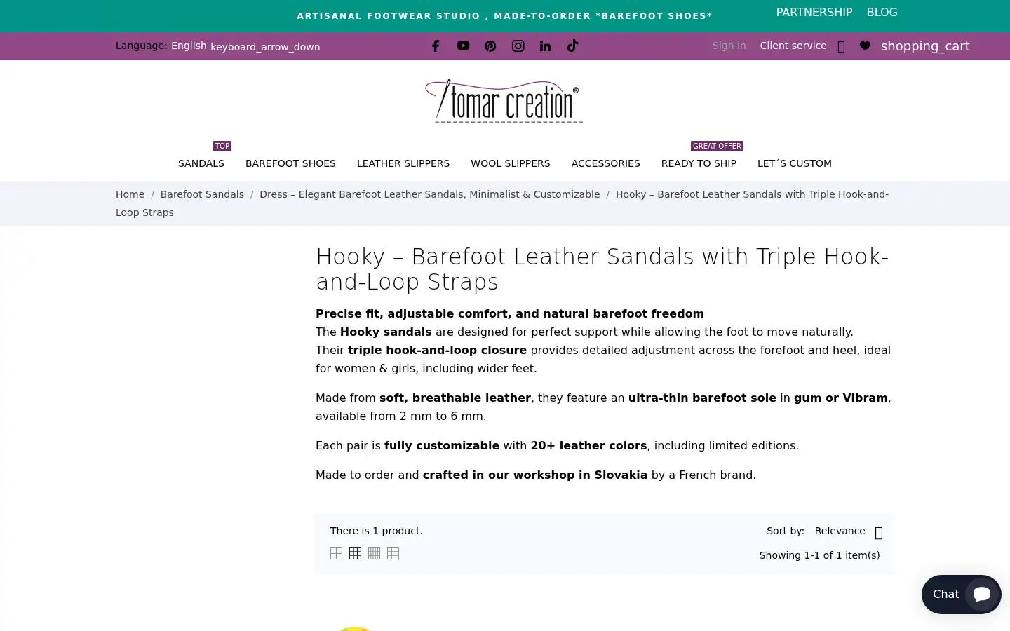 Screenshot of tomarcreation.com