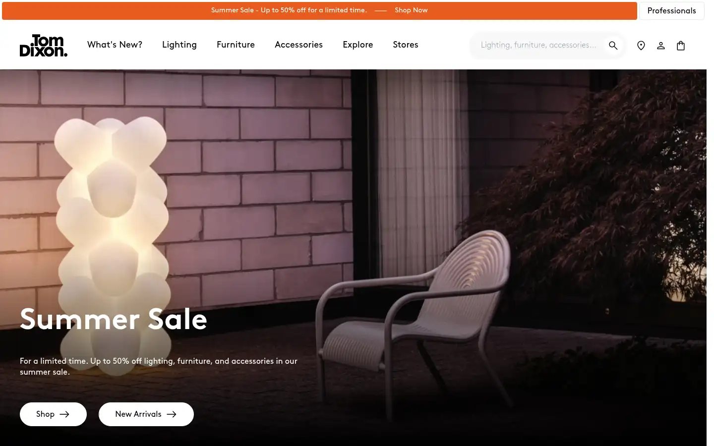 Screenshot of tomdixon.net