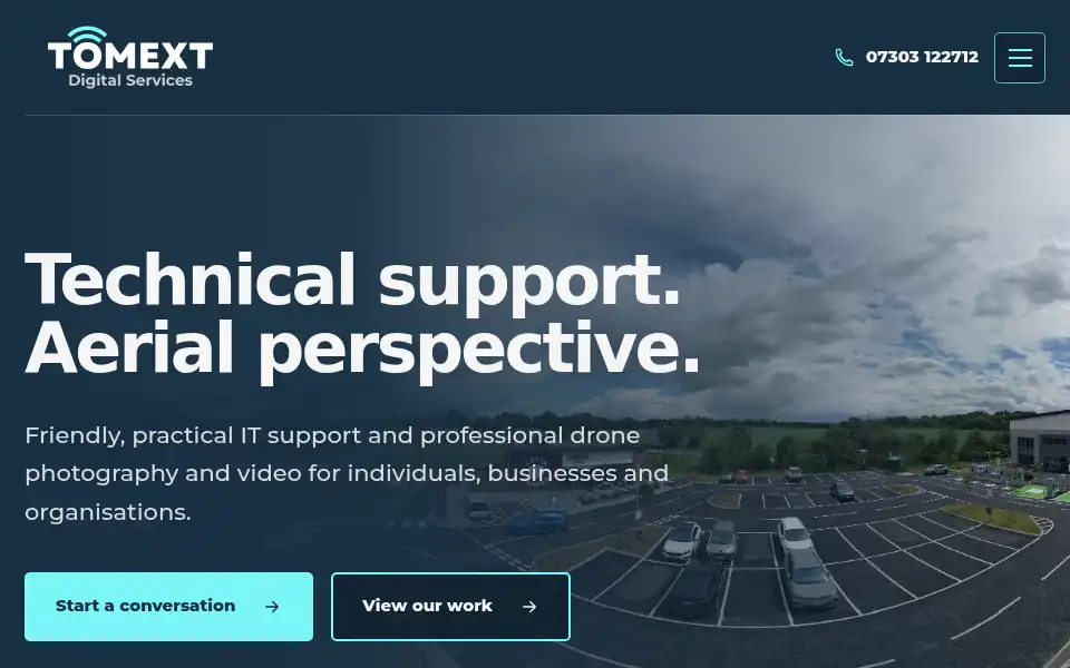 Screenshot of tomext.uk