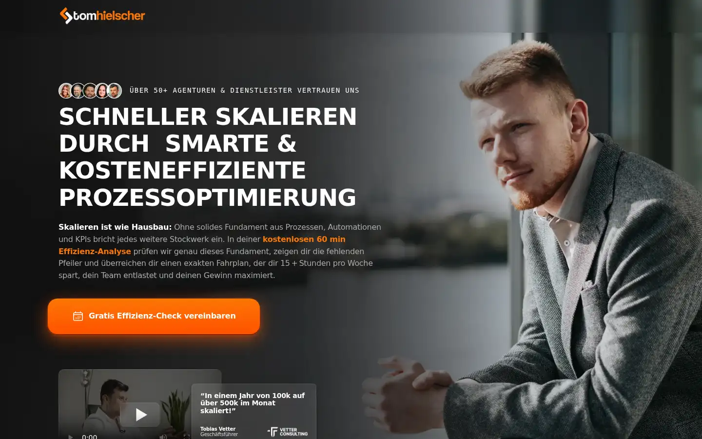 Screenshot of tomhielscher.de