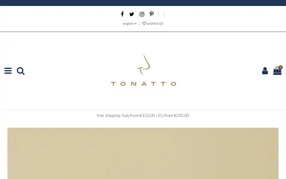 Screenshot of tonatto.com