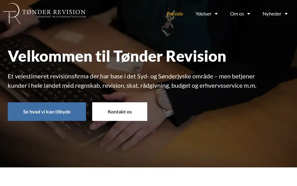 Screenshot of tonderrevision.dk