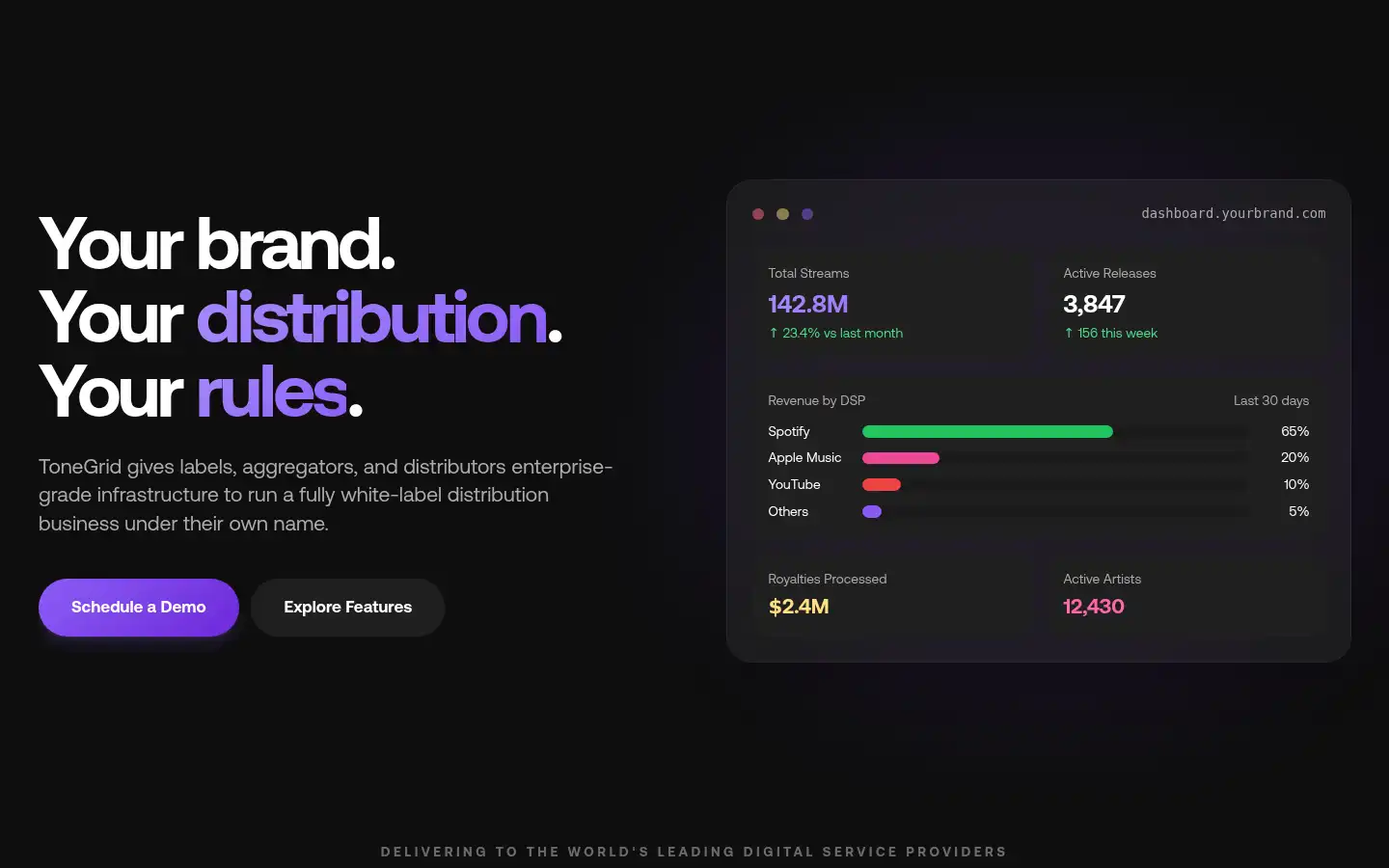 Screenshot of tonegrid.pro