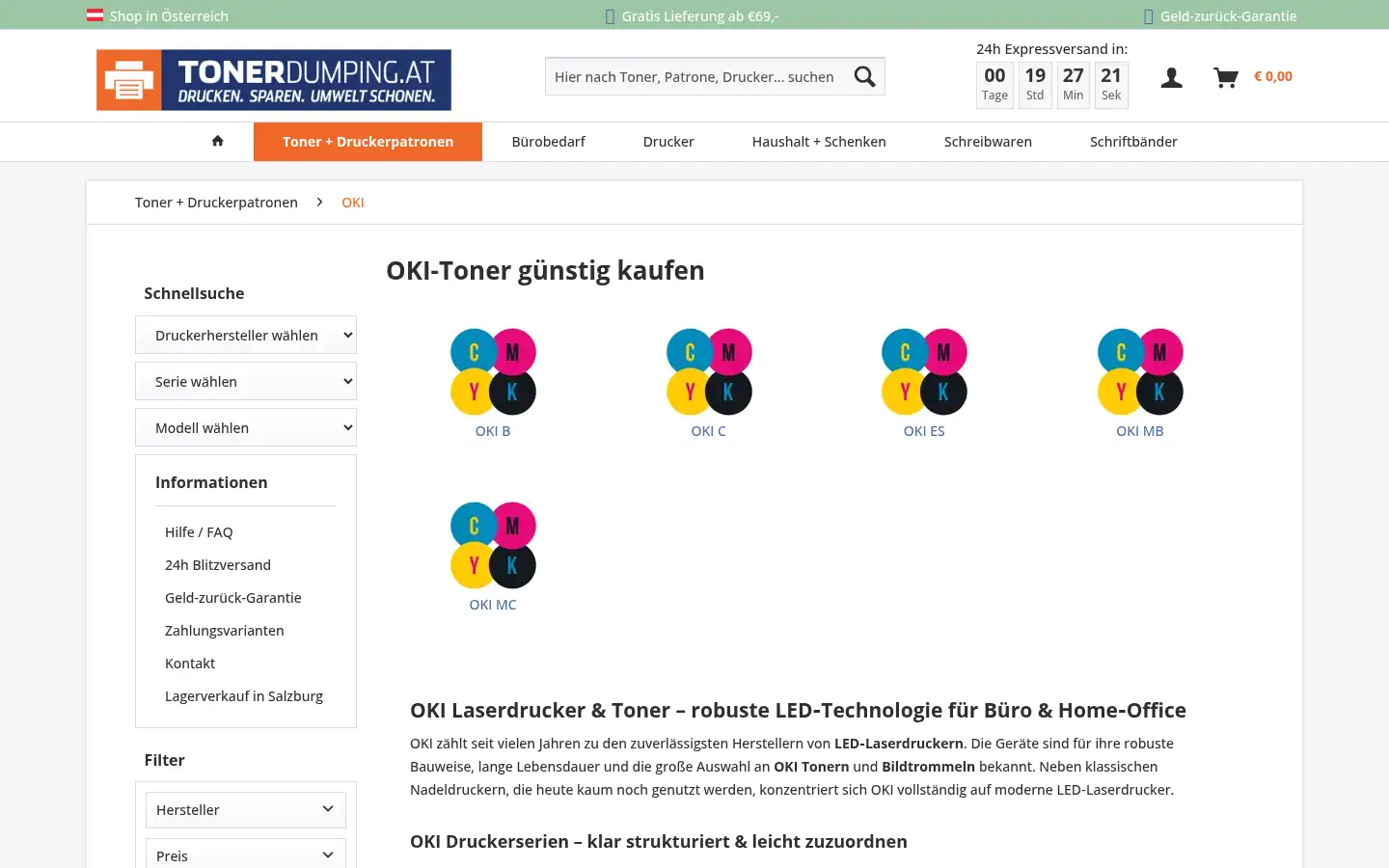 Screenshot of tonerdumping.at