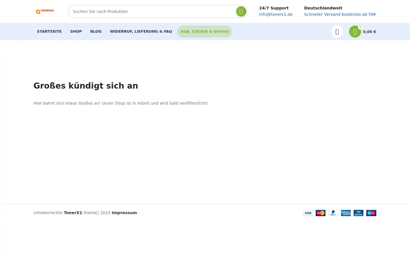 Screenshot of tonerx1.de