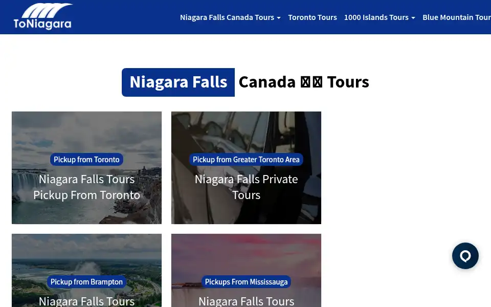 Screenshot of toniagara.com