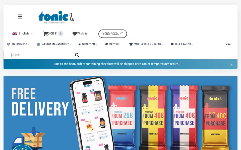 Screenshot of tonic.lu