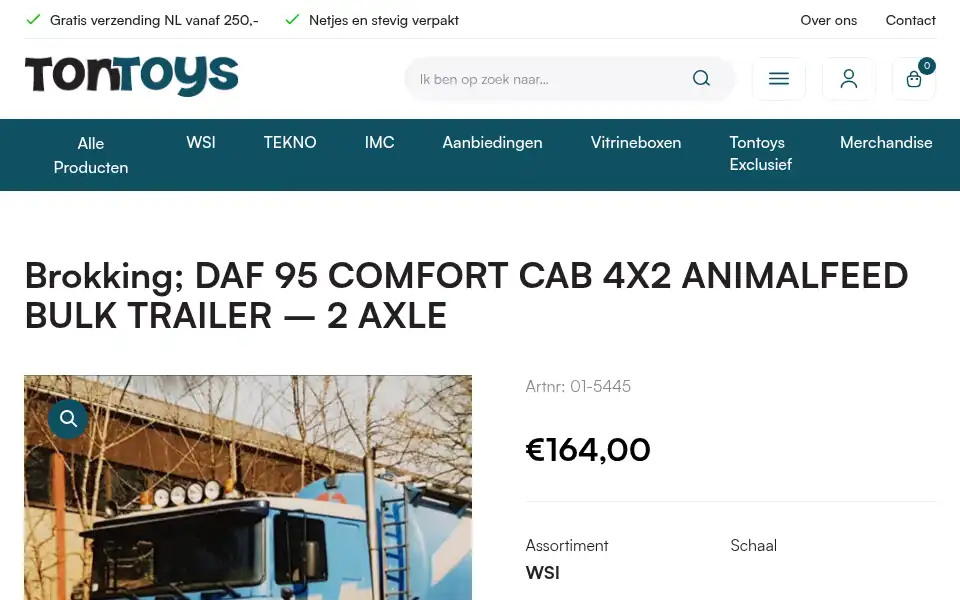 Screenshot of tontoys.nl