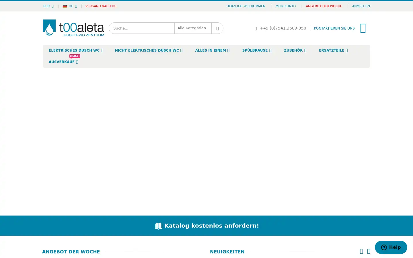 Screenshot of tooaleta.de