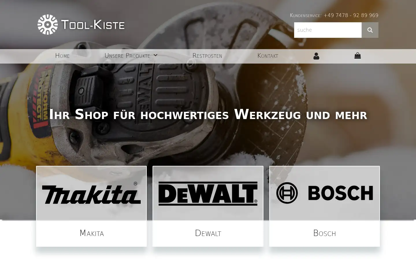Screenshot of tool-kiste.de