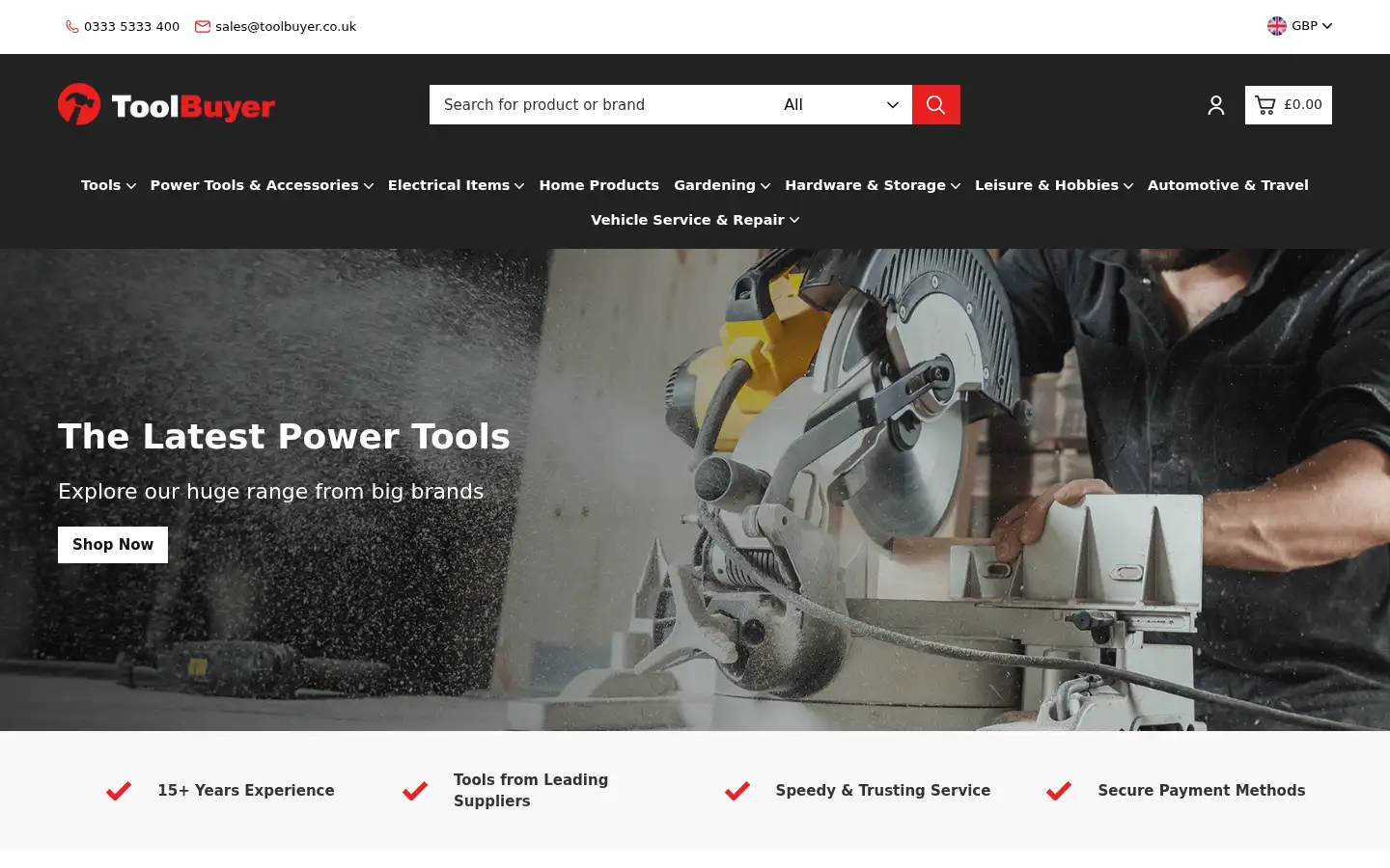 Screenshot of toolbuyer.co.uk