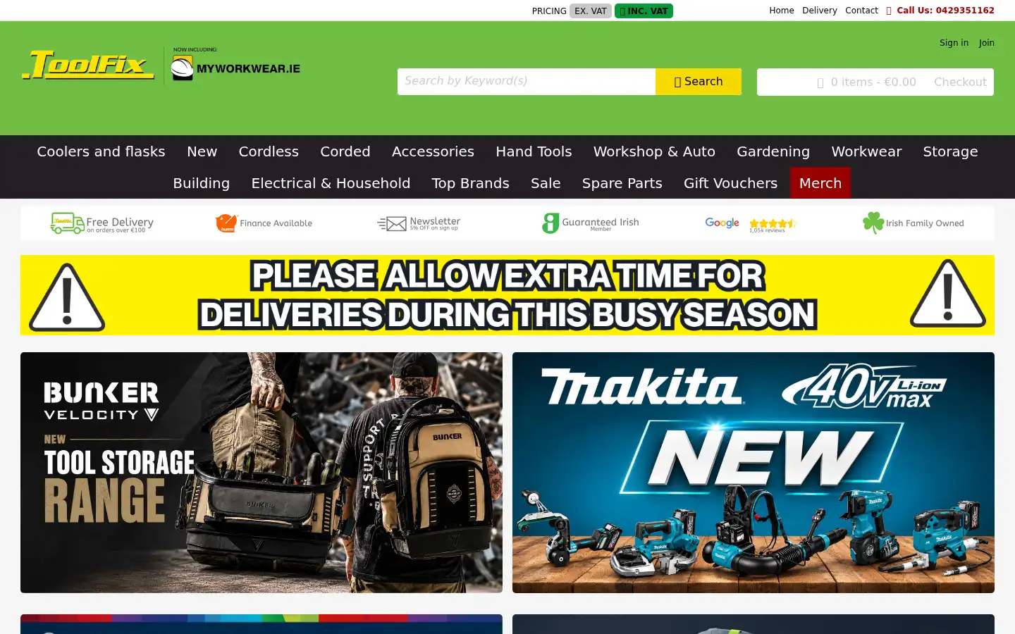 Screenshot of toolfix.ie