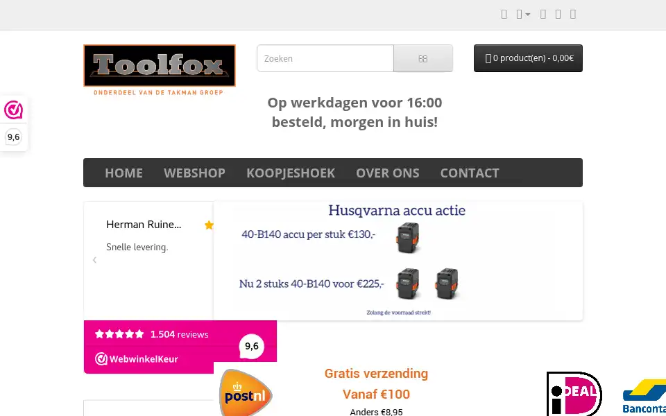 Screenshot of toolfox.nl