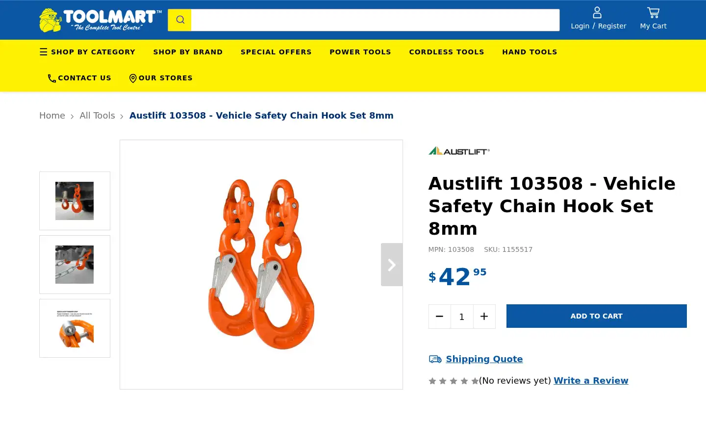 Screenshot of toolmart.com.au