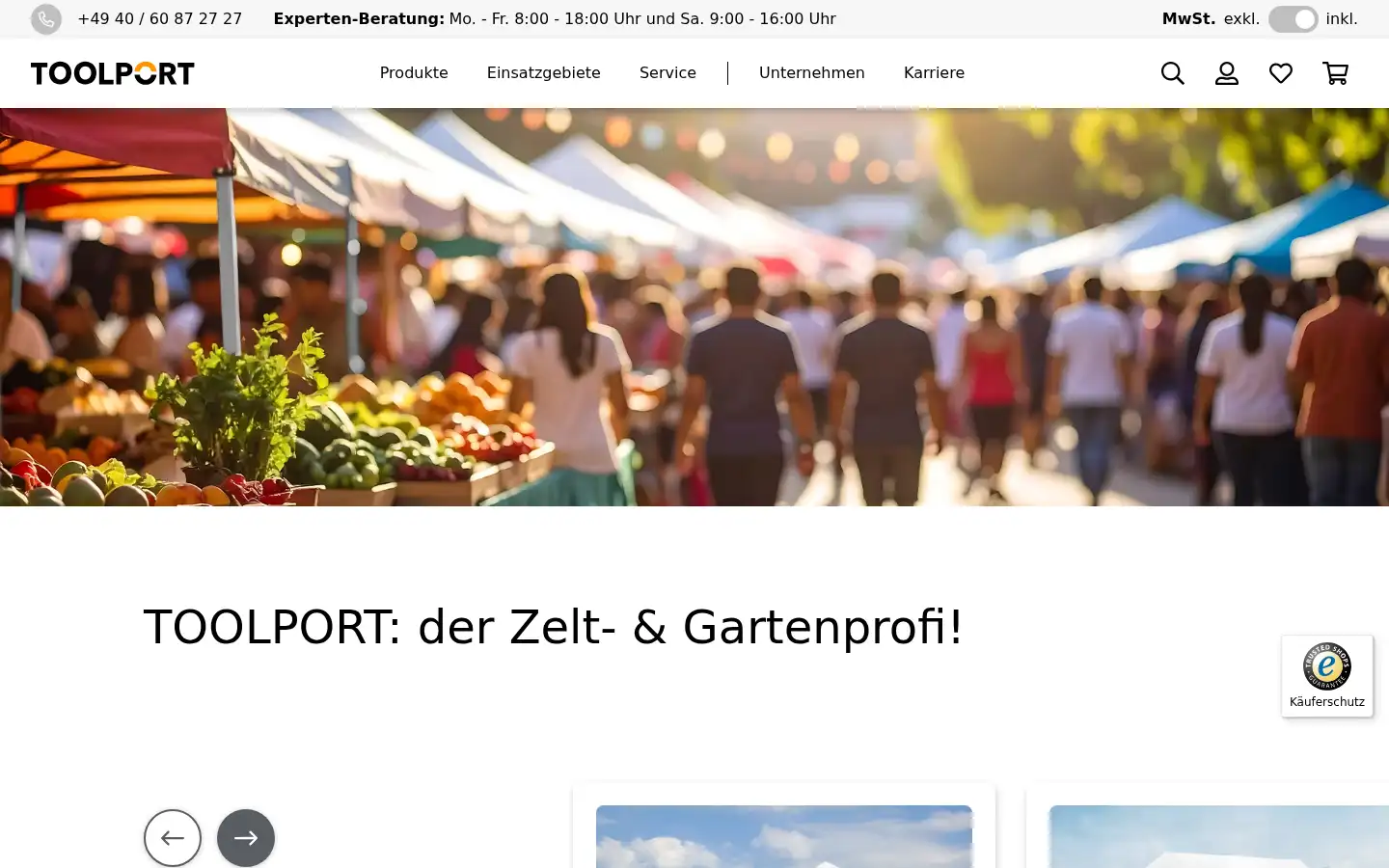Screenshot of toolport.de