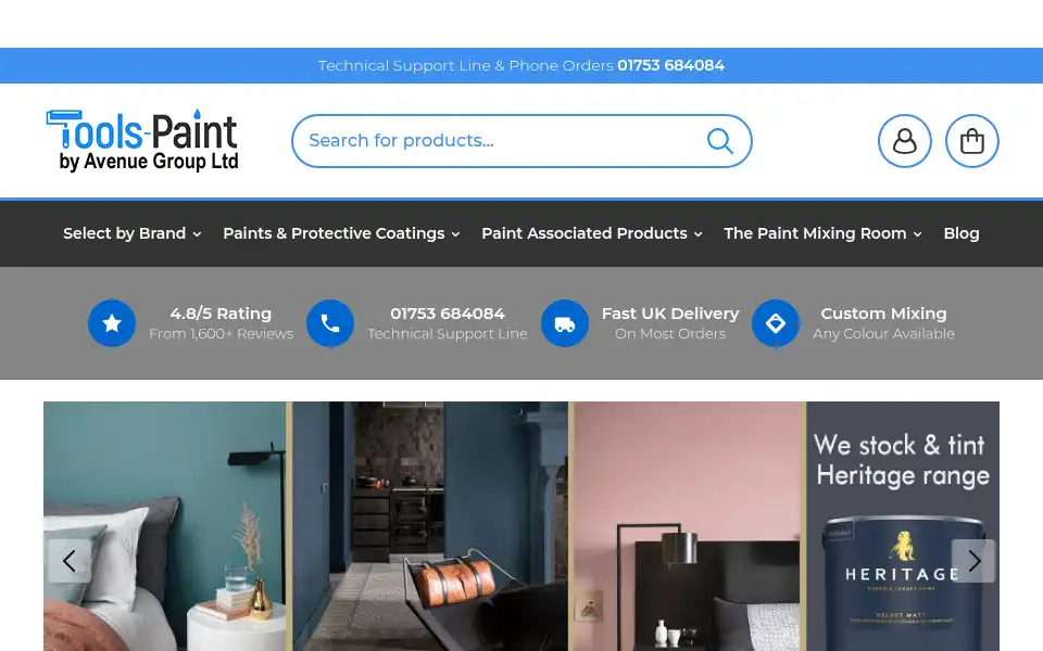 Screenshot of tools-paint.com