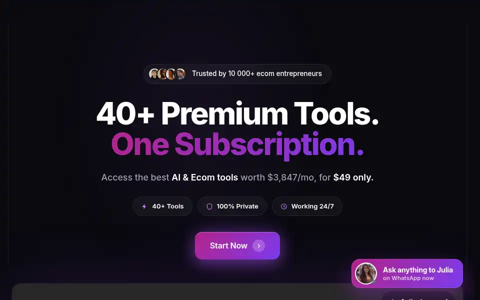 Screenshot of toolscale.io