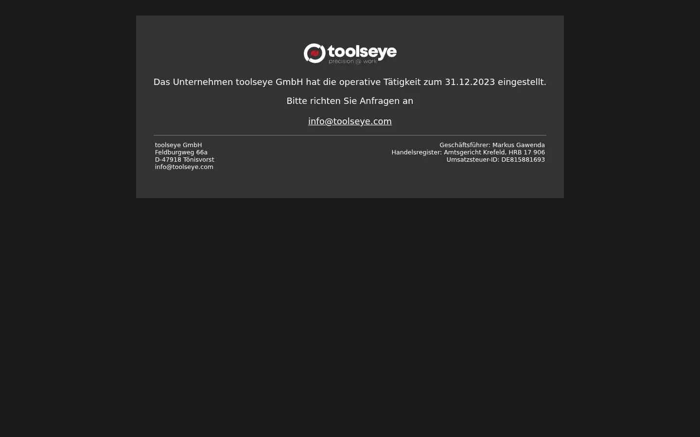 Screenshot of toolseye.com