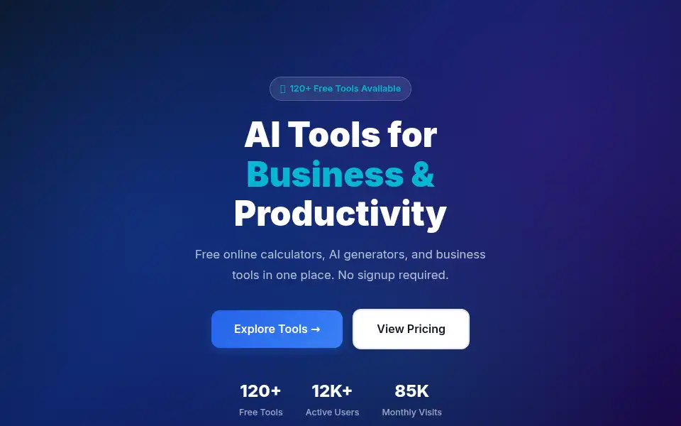 Screenshot of toolvia.io