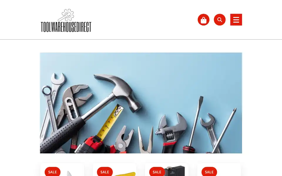 Screenshot of toolwarehousedirect.com