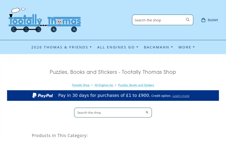 Screenshot of tootallythomas.co.uk