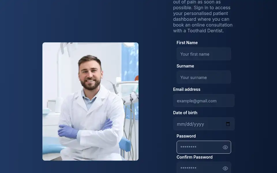 Screenshot of toothaid.co