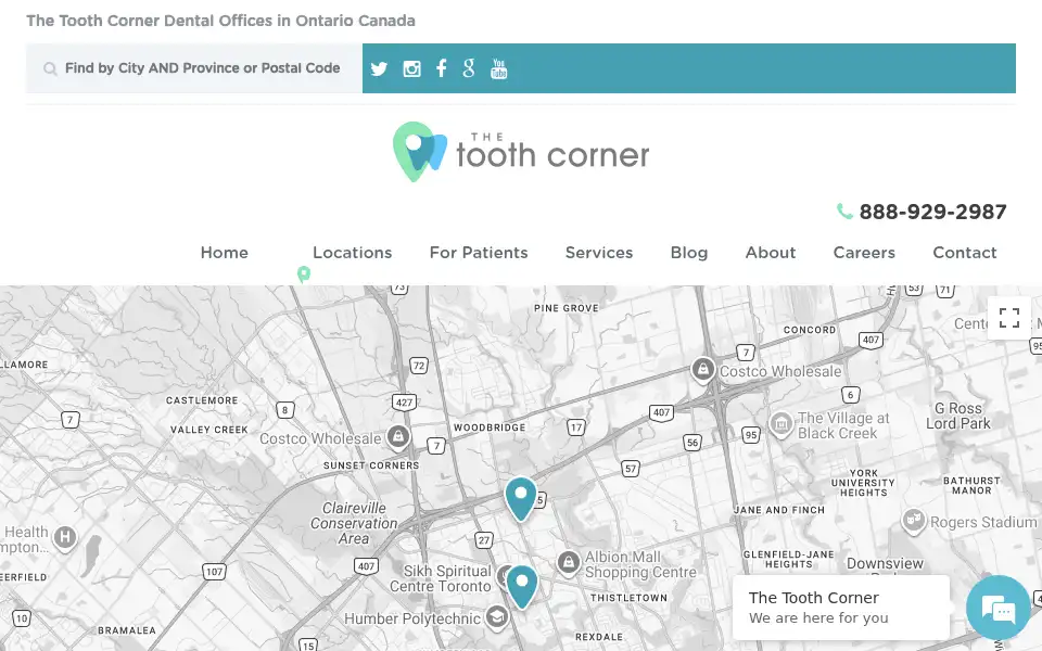 Screenshot of toothcorner.com