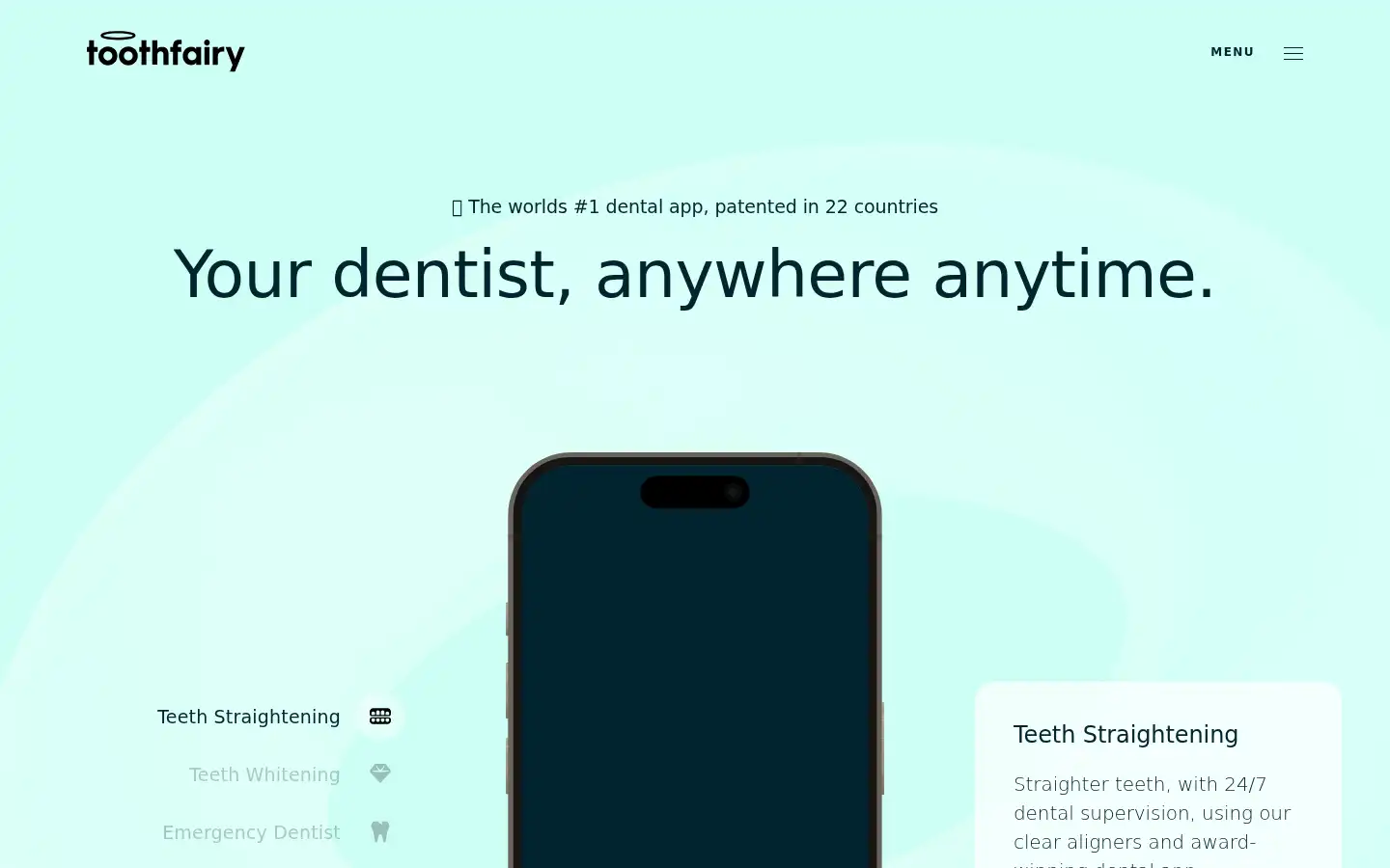 Screenshot of toothfairyapp.co.uk