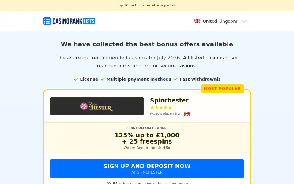 Screenshot of top-10-betting-sites.uk
