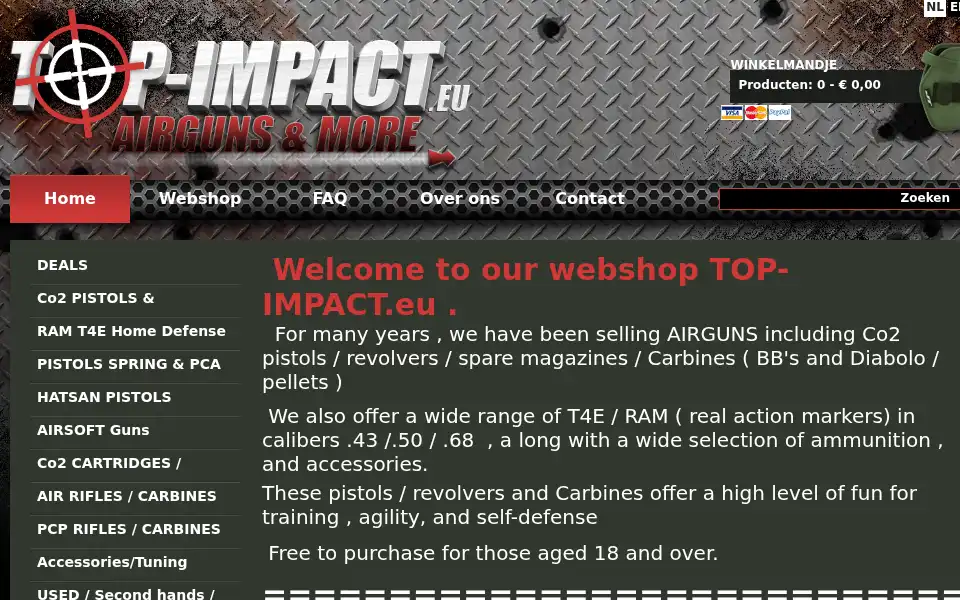 Screenshot of top-impact.eu