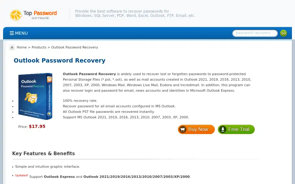 Screenshot of top-password.com