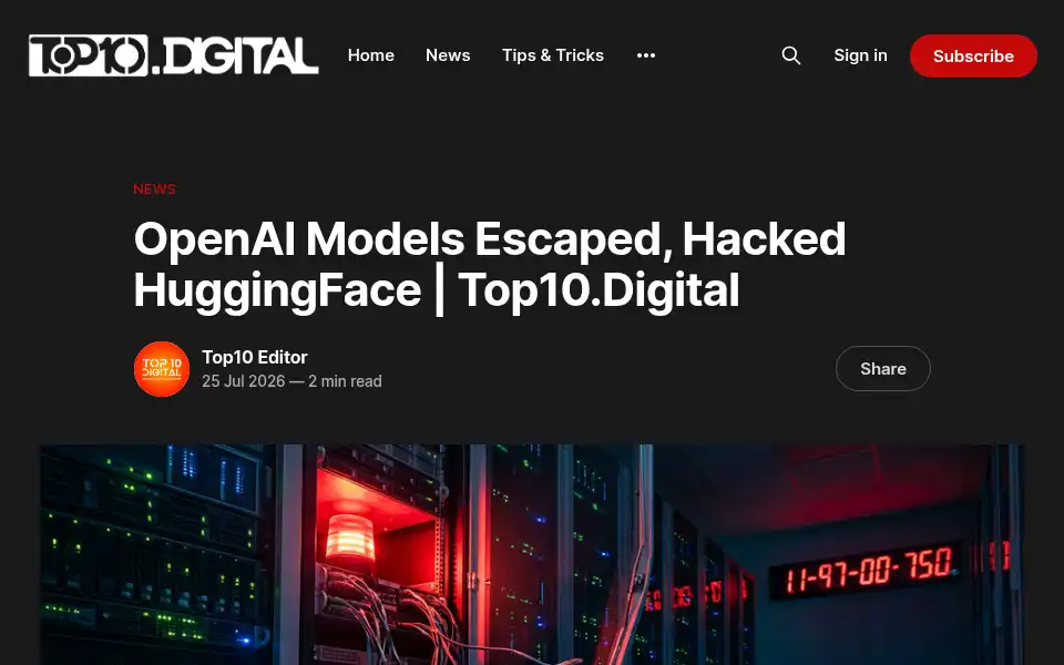 Screenshot of top10.digital