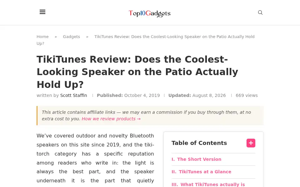 Screenshot of top10gadgets.shop