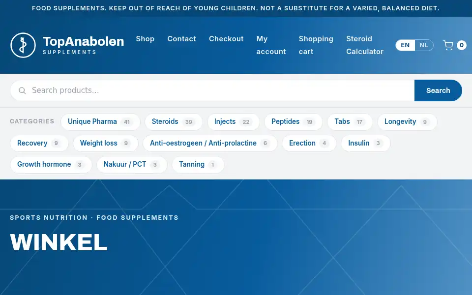 Screenshot of topanabolen.com