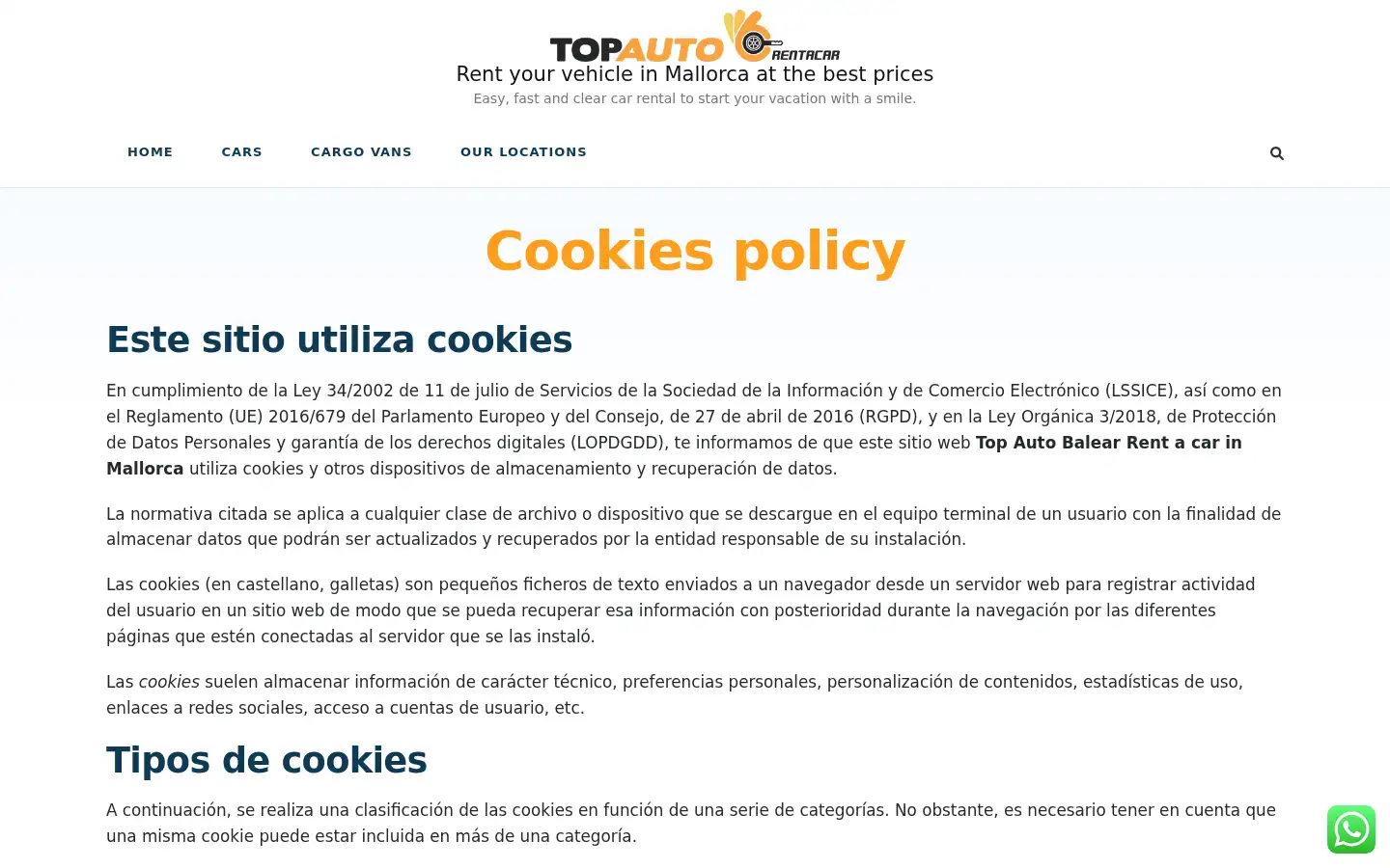 Screenshot of topautobalear.com