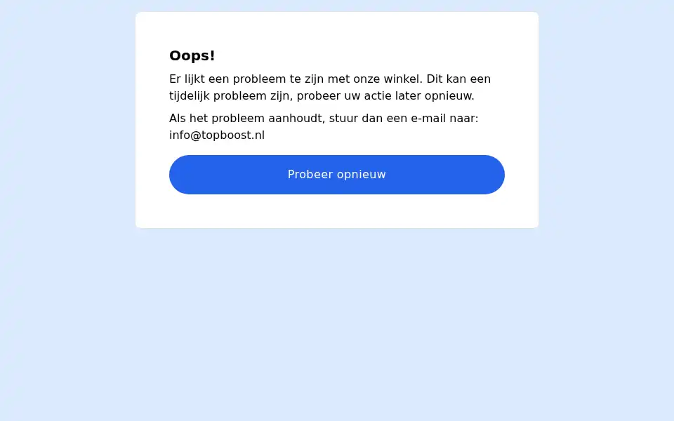 Screenshot of topboost.nl