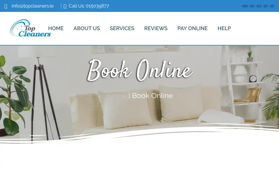 Screenshot of topcleaners.ie