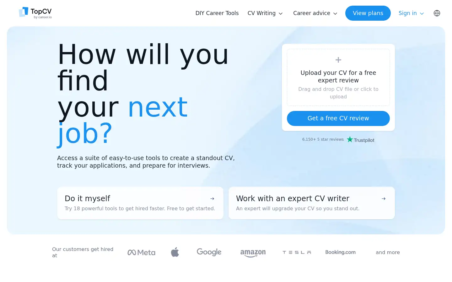 Screenshot of topcv.com