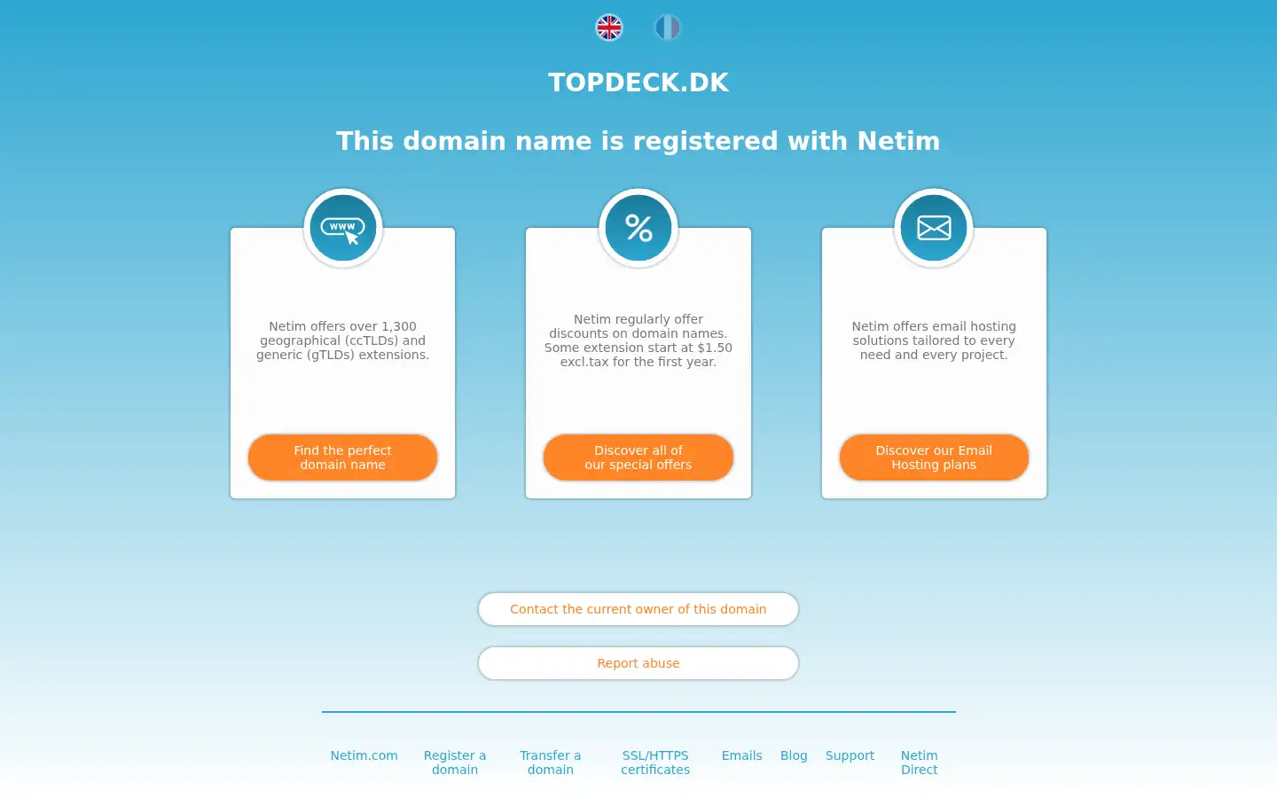Screenshot of topdeck.dk
