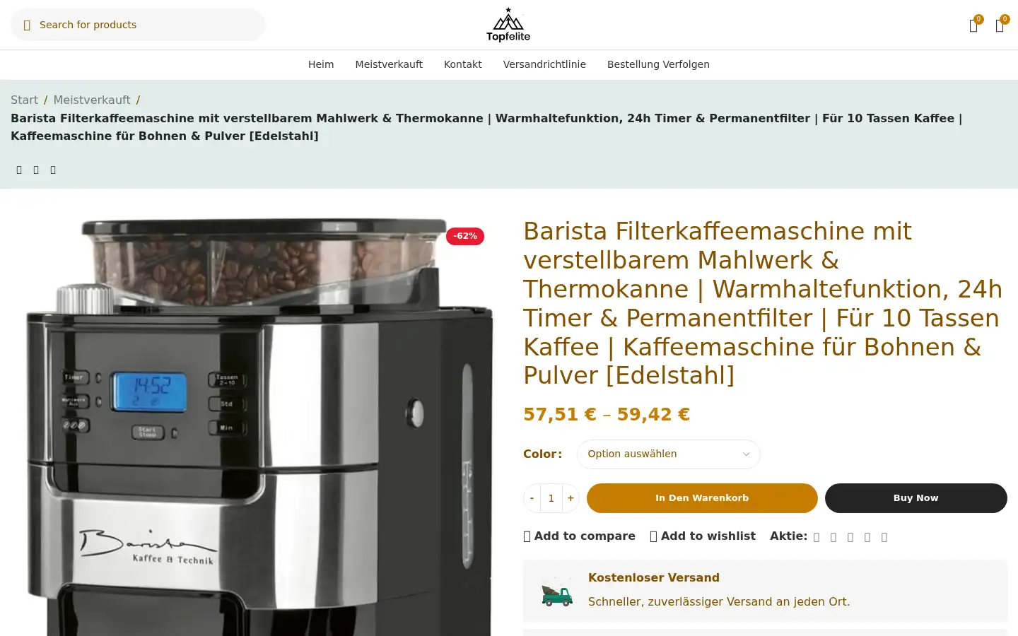 Screenshot of topfelite.shop