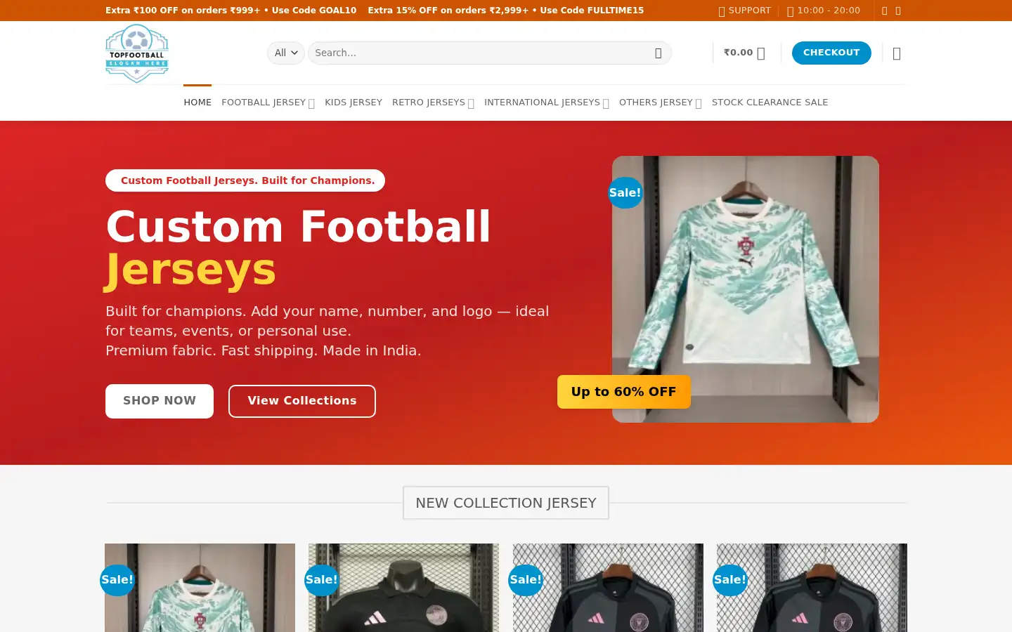 Screenshot of topfootball.in