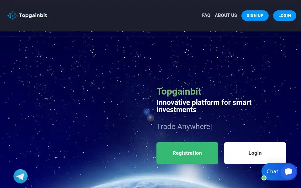 Screenshot of topgainbit.com