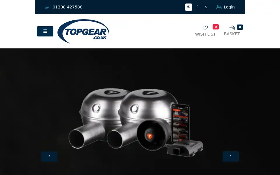 Screenshot of topgear.co.uk