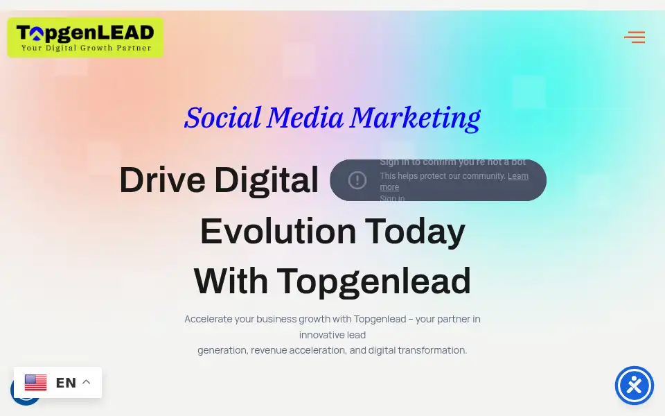 Screenshot of topgenlead.com