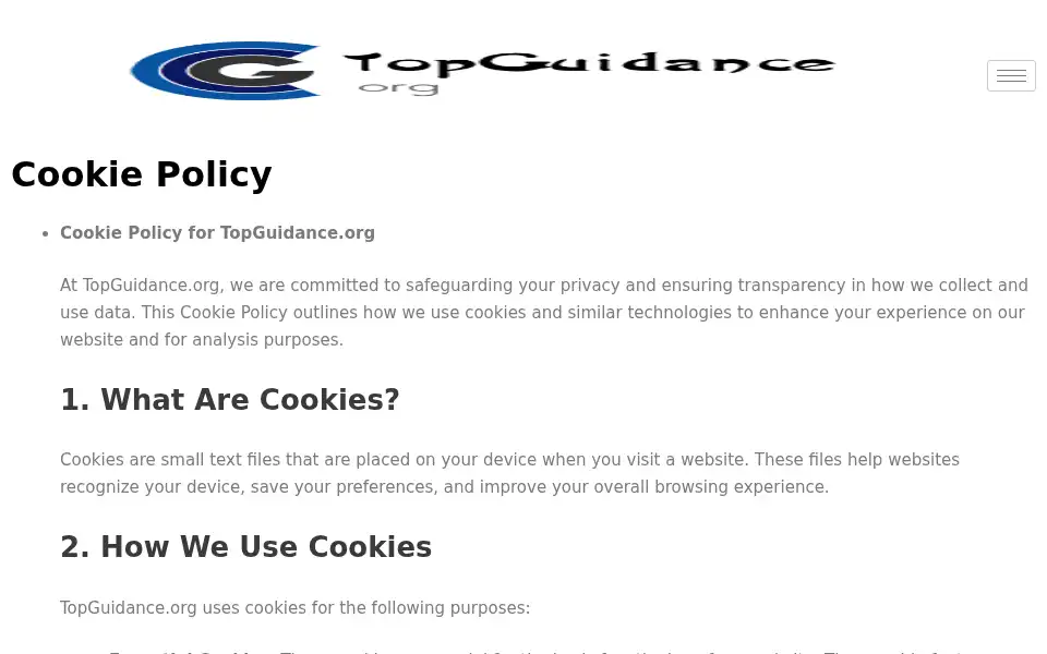 Screenshot of topguidance.org