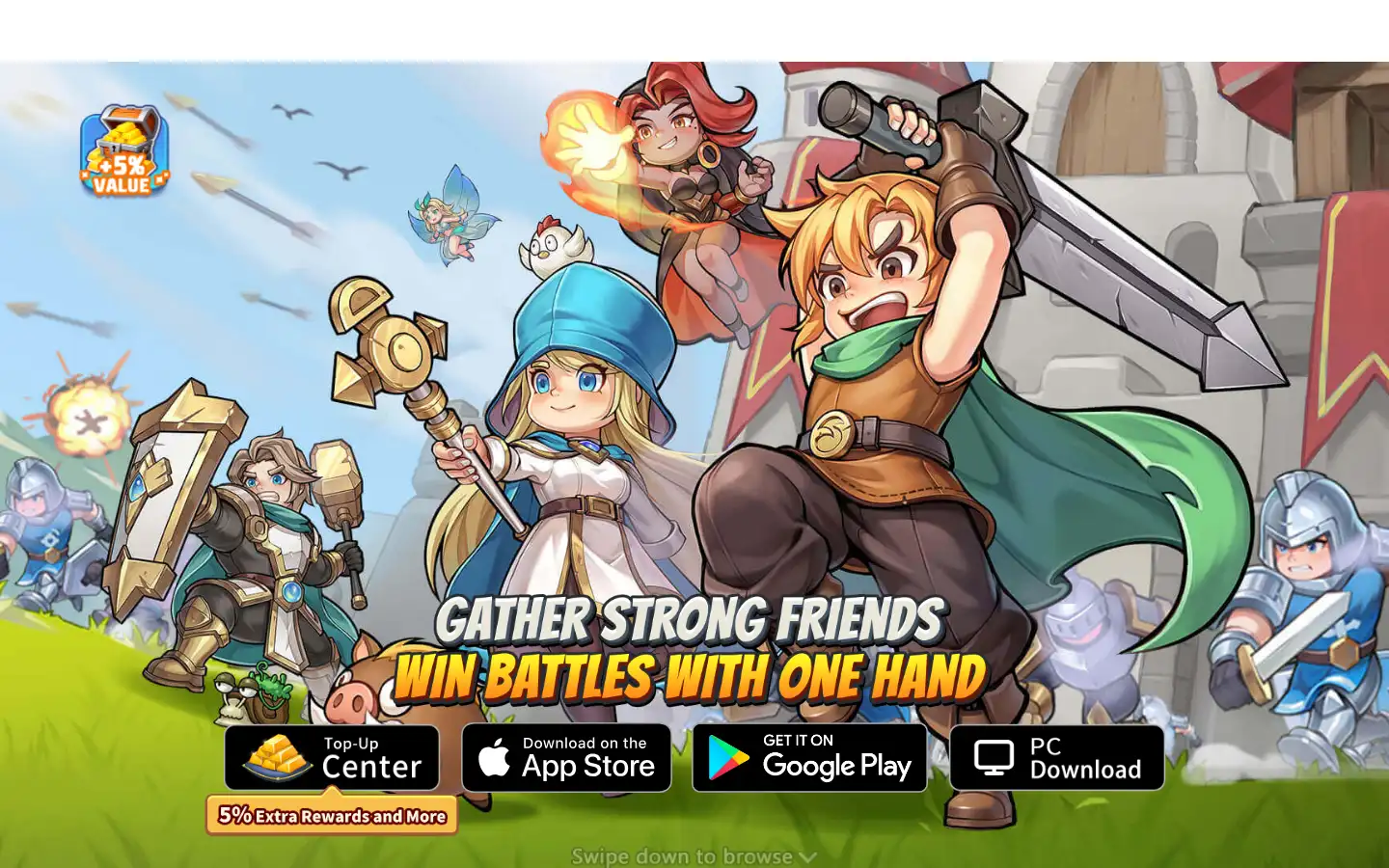 Screenshot of topheroes.com