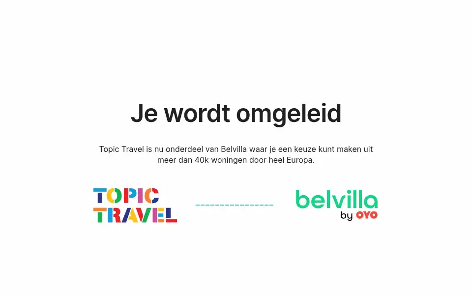 Screenshot of topictravel.nl